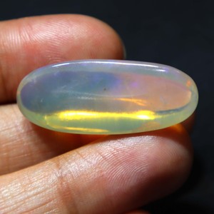 โอปอลธรรมชาติจากออสเตรเลีย 32 กะรัต โอปอลคูเบอร์เพดีแบบหลวม คริสตัลโอปอลสีน้ำเงินไฟ งานแฮนด์เมดสำหรับทำเครื่องประดับ - Product Image 5