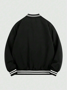 เสื้อแจ็คเก็ตวาร์ซิตี้ผู้ชายไซส์ใหญ่ พิมพ์โลโก้ได้  แบบสองด้าน คุณภาพสูง แฟชั่นลำลอง สำหรับฤดูหนาวและฤดูใบไม้ร่วง ปี 2025 ระบายอากาศได้ดี - Product Image 6