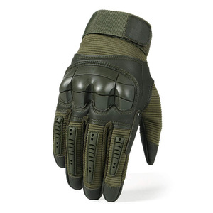 Guantes de Motocicleta con Protección de Fibra de Carbono en los Nudillos, Transpirables, Antideslizantes, Palma Reforzada de Cuero, Cierre con Cordones, para Verano - Product Image 2