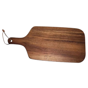 Tabla de cortar de madera rectangular con asa para uso en la cocina - Product Image 1