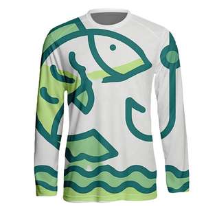 Servicio OEM ODM, Diseño Personalizado de Camisetas de Pesca, Ropa Deportiva para Exteriores, Ropa de Pesca, Poliéster y Elastano, Impresión por Sublimación - Product Image 2