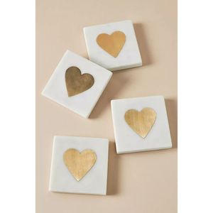 Eco-Friendly <b>Marble</b> <b>Coasters</b> for Restaurants Durable Washable Natural Stone Promotional Item - Product Image 1