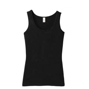 Camisetas sin mangas de gimnasio para mujer al por mayor, color negro, tallas grandes, logotipo y diseño personalizados, forro polar de algodón 100%, respetuoso con el medio ambiente - Product Image 5