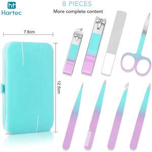 8-Piece Professional Stainless Steel Manicure and Pedicure Set Lady Beauty Care Implementation Cuticle Cutter Scissor - Product Image 4
