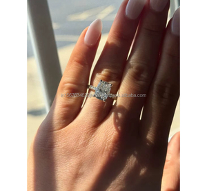 IGI/GIA Lab Grown Cut Diamond Vintage 14k Yellow Wedding/Engagement Ring Unisex Fine White Gold <b>for</b> Anniversary Party-Worthy - Product Image 3