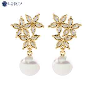 Messi Jewelry Custom Jewelry Lab Grown Diamond <b>Cluster</b> Stud Earrings Women Jewelry - Product Image 5