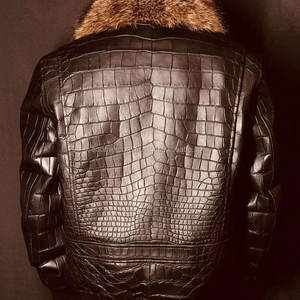 Veste bomber vintage en cuir de vache véritable pour l'hiver, imperméable, coupe-vent, de haute qualité, personnalisée pour hommes - Product Image 6