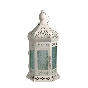 Venta al por Mayor de Faroles de Metal Portátiles con Acabado Blanco para Decoración del Hogar y Exteriores, Hechos a Mano - Product Image 1