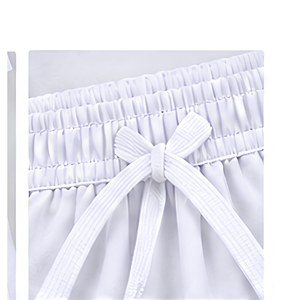 Uniforme de Taekwondo ITF Dobok en coton blanc respirant WTF unisexe adulte léger et respirant à col en V - Product Image 5