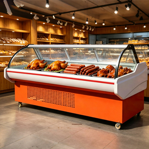 Vitrina Refrigerada Comercial con Puerta <span class=keywords><strong>de</strong></span> Vidrio, Directo <span class=keywords><strong>de</strong></span> Fábrica, para Exhibición <span class=keywords><strong>de</strong></span> Carne y Alimentos Cocinados en Tiendas - Product Image 6