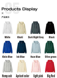 Wholesale Customized Men's Women's Solid Cotton Plush Lined Hoodie Universal Heavyweight Pullover with Logo for Winter Season - Product Image 4