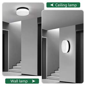 24W Flush Mount <b>Ceiling</b> <b>Light</b> 12-Inch <b>LED</b> Round Low Profile <b>for</b> Bedroom <b>Living</b> <b>Room</b> Dining <b>Room</b>-Black Color - Product Image 5