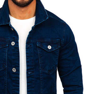 Chaquetas Vaqueras de Mezclilla para Hombre al Mejor Precio, 100% Algodón, Buena Calidad, Chaquetas Vaqueras de Fábrica para Hombre - Product Image 2