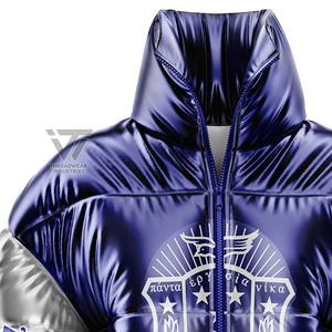 Veste matelassée sur mesure, bouffante sur mesure, métallique brillant, Zeta testeur - Product Image 2