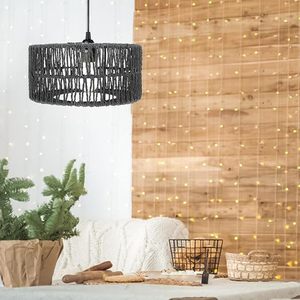 Abat-jour en rotin noir tissé à la main, style côtier minimaliste, pour la décoration de la maison et du jardin, vente en gros, fabriqué par KingCraftViet - Product Image 2