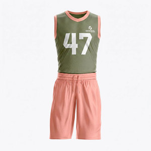 Ensemble de maillots et shorts personnalisés pour équipe de basketball masculine, légers, respirants, vêtements de sport athlétiques, tenue de compétition, polyester - Product Image 1