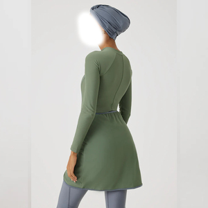 Maillots de bain modestes pour femmes, vêtements de bain islamiques, burkinis imperméables, ensemble de burkinis musulmans, maillot de bain islamique coupe ajustée - Product Image 4