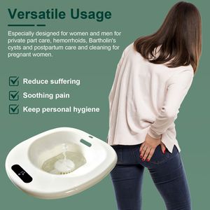 Vasca Elettrica per Bagno da Seduta con 2 Livelli di Flusso d'Acqua, Strumento per Immersione nel Sedile WC per Cura Post-Parto e Riabilitazione Postnatale - Product Image 4
