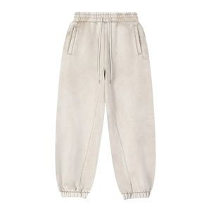 Pantalon de jogging en molleton uni pour homme, personnalisable, couleurs unies, vente en gros - Product Image 3
