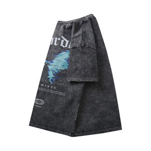 เสื้อยืดสตรีทแวร์วินเทจ 320gsm ล้างสีแบบแอซิดวอช พิมพ์ลายดิจิตอล ทรงโอเวอร์ไซส์ แขนสั้นสำหรับผู้ชาย ราคาขายส่ง - Product Image 6