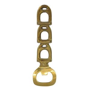 Ouvre-bouteille de luxe en aluminium léger avec poignée en forme d'étrier de cheval doré, facile à saisir, décoratif, idéal pour les articles cadeaux - Product Image 6