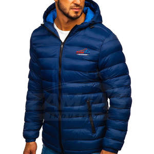 Veste matelassée personnalisable OEM pour homme, style streetwear, couleur unie, en toile, pour l'hiver, avec un design extérieur tendance - Product Image 2