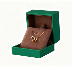 Caja de Embalaje de Joyería de Plástico de Lujo con Acabado en Cuero PU, para Anillos, Pulseras, Collares y Pendientes, Embalaje de Joyería Personalizado al por Mayor - Product Image 2