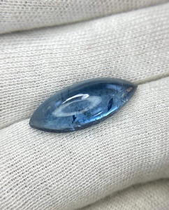 Topaze bleue de Londres naturelle en gros, cabochon marquise, pierres précieuses en vrac de haute qualité pour la fabrication de bijoux, qualité naturelle de Londres - Product Image 4