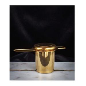 ที่กรองชาแบบพกพา ทำจากทองเหลือง ดีไซน์หรูหรา รูปทรงกลม ใช้ซ้ำได้ สำหรับกาน้ำชา - Product Image 4