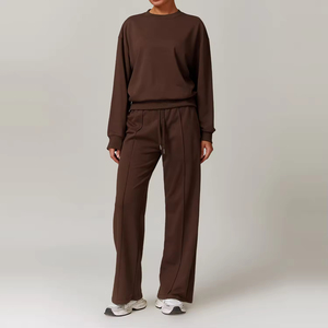Completo da donna nero a 2 pezzi con pantaloncini, top corto senza maniche senza colletto, vestibilità skinny, tinta unita, traspirante, in spandex a <span class=keywords><strong>costine</strong></span>, primavera/estate - Product Image 4