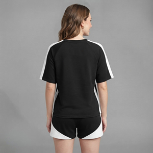 Summer Casual Wear 100% Cotton Women 2 Piece <b>Set</b> Custom Embroidery Logo Streetwear Comfortable hip hop ladies twin <b>Set</b> - Product Image 6