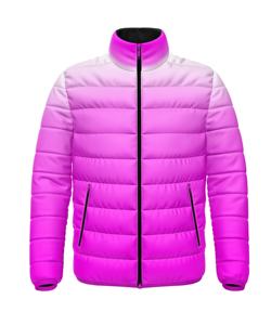 <b>Men</b> Hooded Quilted Bubble <b>Jacket</b> Waterproof 100% Polyester <b>Warm</b> Full Zip Lightweight Casual Winter Comfortable Regular Fit - Product Image 2