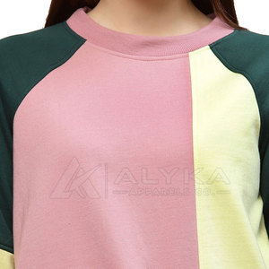 <span class=keywords><strong>Felpa</strong></span> Invernale Casual a Maniche Lunghe in Misto Cotone, Girocollo, Rosa Verde Giallo, per <span class=keywords><strong>Donna</strong></span> - Product Image 6