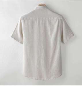 Camisa de Trabajo Casual para Hombre, de Alta Calidad, con Logotipo Personalizado, Ecológica, de Corte Holgado, 100% Algodón Jersey, Transpirable y Cómoda - Product Image 2