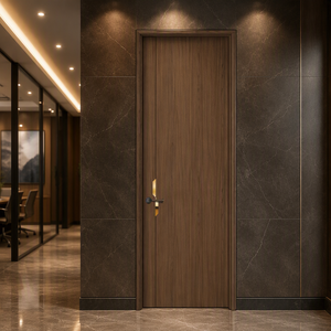 Puerta Interior Impermeable, Diseño Antimoho, Revestimiento de WPC, Puertas de Madera, Diseño Moderno para Baño, Puerta Compuesta de WPC para Interiores - Product Image 3