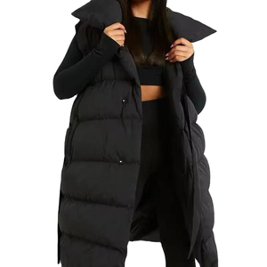 Veste longue matelassée pour femme, coupe ajustée, résistante au vent, isolée thermiquement, idéale pour un usage quotidien, par Solid Trader - Product Image 5