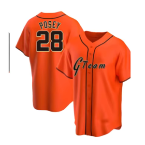 Fabricant de maillots de baseball personnalisés pour hommes avec impression 3D en relief |   Maillots d'équipe en sublimation en gros |   Nom et numéro personnalisés - Product Image 3
