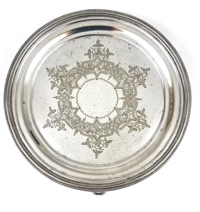 Silver Coated Stainless Steel Fruit Tray-Nordic & Minimalist Design for Hotel Wedding KTV Bar Use-<b>Candy</b> Dried Fruit Serving Tray - Product Image 1