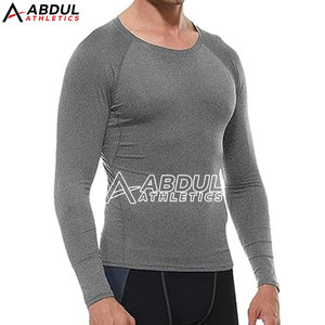 High Quality <b>Compression</b> <b>Shirts</b> Designed For Workout And Running With Breathable Fabric And Flexible Fit For Easy Movement - Product Image 6