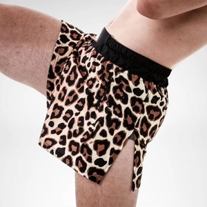 Shorts de MMA pour femmes à imprimé léopard, coupe régulière, polyester respirant, vêtements de sport - Product Image 6