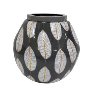 Florero de Metal soldado para decoración del hogar, jarrón de Color gris, estilo clásico, hecho a mano, personalizado, superventas - Product Image 6