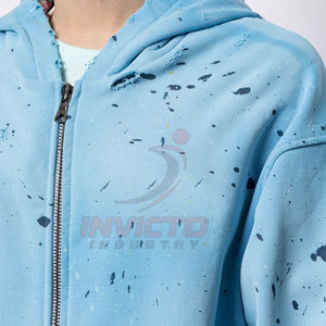 Sudaderas con efecto desgastado para hombre, diseñadas con tela cómoda de mezcla de algodón y acabado de calidad. - Product Image 6