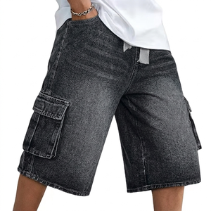 Shorts en jean cargo délavé pour hommes, fabriqués au Pakistan, prix abordable, haute qualité, confortables, faible MOQ - Product Image 6
