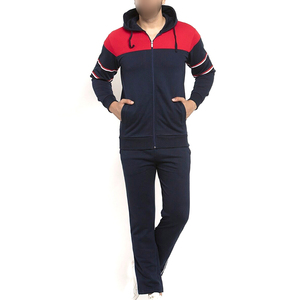 Best Supplier Newest Custom Color Block Jacket Jogger Pants Sportswear Training Casual Wear Full Zip Hooded Tracksuit Set - Product Image 1