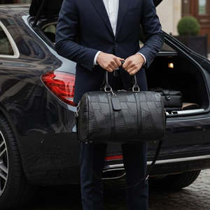 Bolsa de Lona Impermeable Negra Clásica, Bolsa de Viaje y Gimnasio Elegante para Hombres y Mujeres, OEM al por Mayor, Bolsa de Deporte Ligera y Duradera - Product Image 5