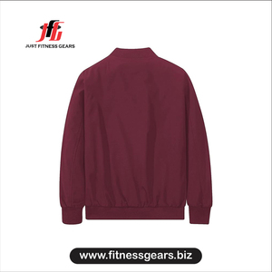 เสื้อแจ็คเก็ตบอมเบอร์สีเหลืองอ่อนสำหรับผู้ชาย กันลม ปิดด้วยซิป คอตั้ง สวมใส่สบายๆ สำหรับฤดูใบไม้ร่วง เสื้อแจ็คเก็ตลำลองสีเหลืองอ่อน - Product Image 2