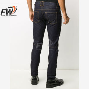 กางเกงยีนส์ผู้ชายสไตล์ไฮสตรีทแบบสั่งทำพิเศษจากโรงงาน (OEM) คุณภาพสูง ทรงสลิมตรง พิมพ์ลาย ผ้าเดนิมบาง ทรงหลวม ขาดๆ แบบลำลอง - Product Image 4