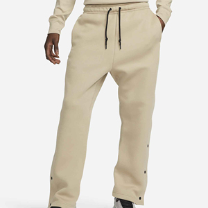 <b>Wholesale</b> Eco-Friendly Polyester/Cotton Fleece High Waist Loose High Quality Stacked Slim Fit <b>Flare</b> Straight Casual Men's Pants - Product Image 1