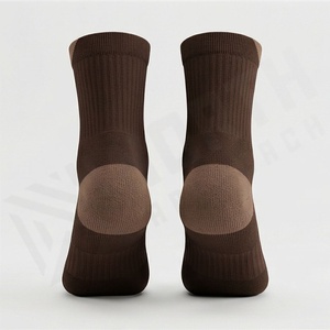 Brown Ankle <b>Socks</b> Solid Knitted Breathable Spandex Polyester Casual Daily Wear Summer Style Adult Regular Fit - Product Image 2