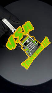 Personalizado 3D 925 Chapado en oro plateado con Moissanite Truck Car Esmalte Logo y YSA Latter Pendant para hombres - Product Image 2